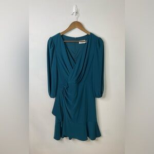 Eliza J Wrap Surplus Neck Drapery Dress Size 10